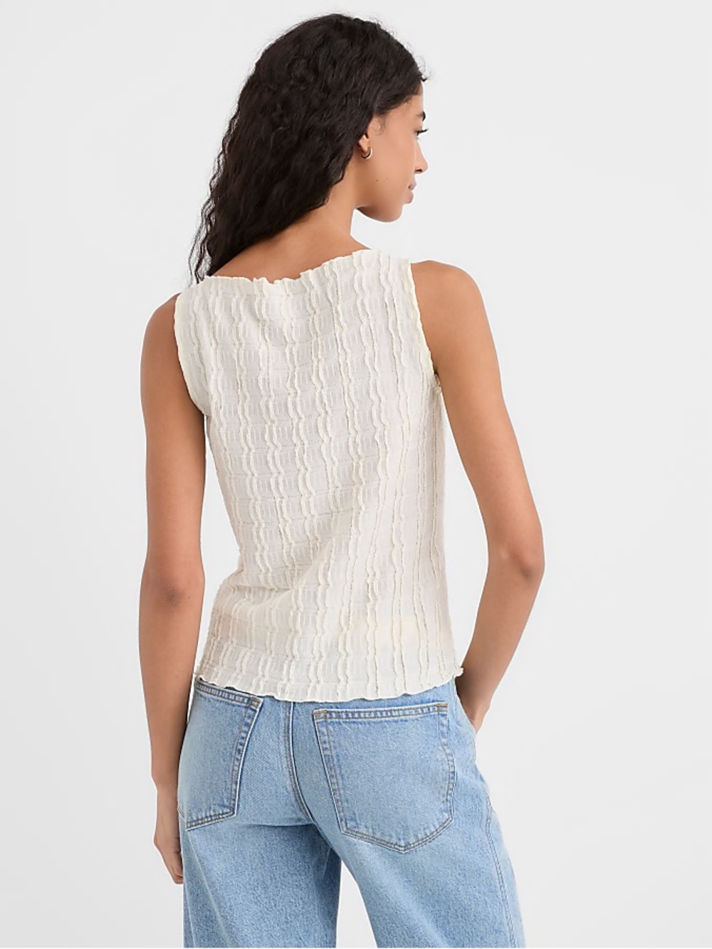Loft Ruffled Tank Top - Picture 3 of 4